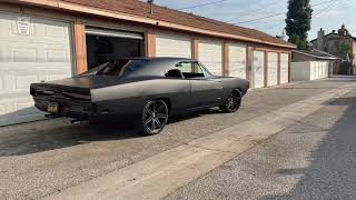 Flat Matte Black Wrapped the 1969 Dodge Charger