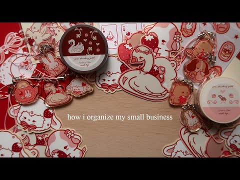 How I Organize My Small Sticker Business!