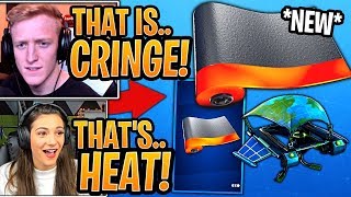 Streamers React to *NEW* Animated Heat Wrap & Globetrotter Glider! - Fortnite Best Moments