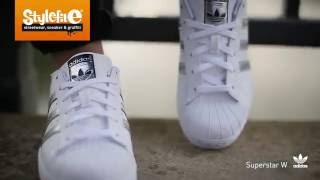 adidas Originals Superstar Women Sneaker white silver (On-Feet) @Stylefile