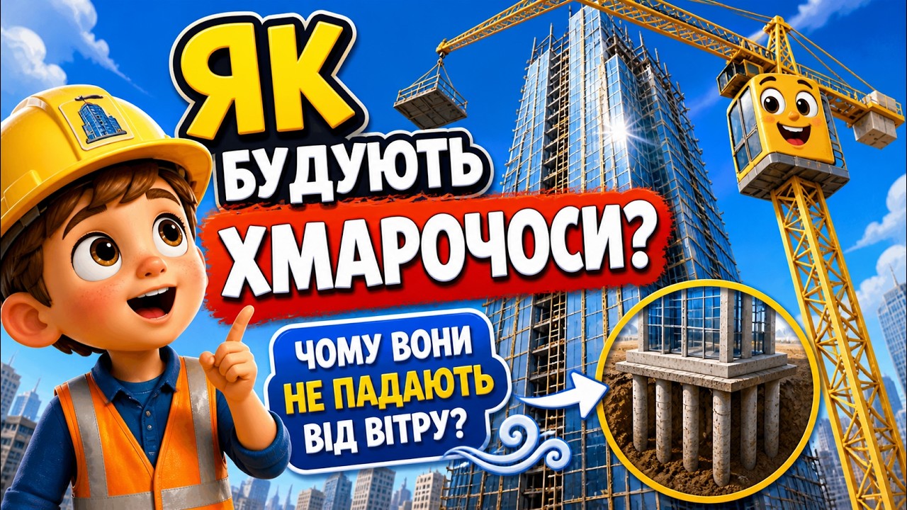 Як будують хмарочоси і чому вони не падають від вітру? — Transcript