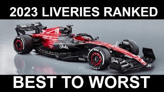 2023 F1 LIVERIES RANKED BEST TO WORST