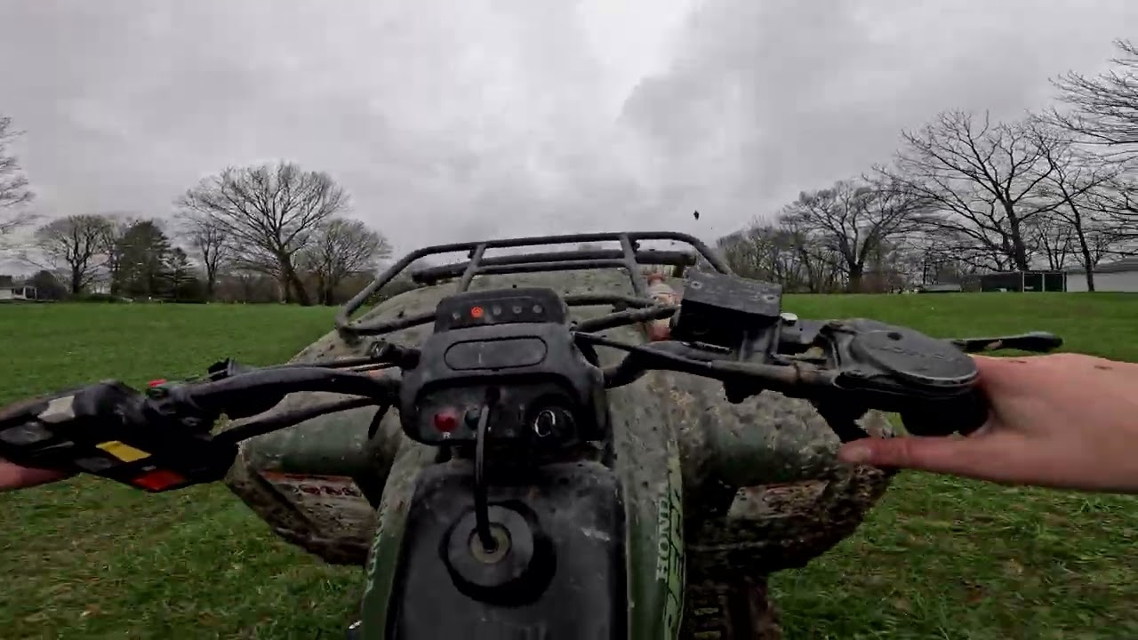 Jumps and wheelies on Honda recon 250