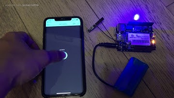 IoT Test - Turning a blue LED on and off (via. Arduino Yun & Blynk for iOS)