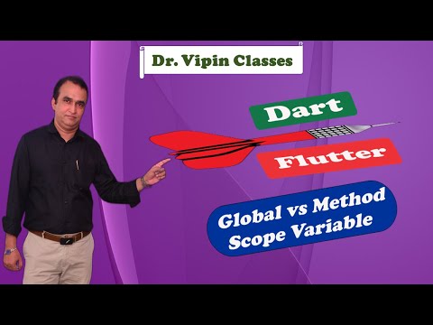 #15 Global vs Method Scope Variable in Dart Flutter | Dr. Vipin Classess #dart