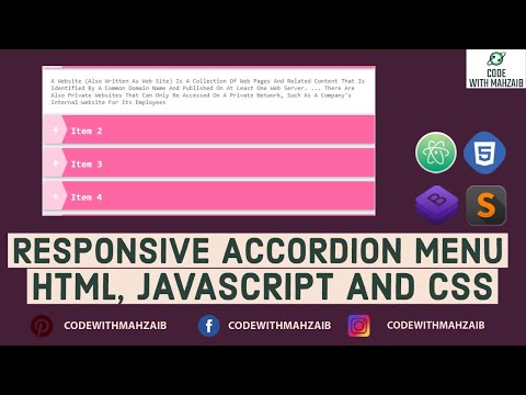 Responsive Accordion Menu