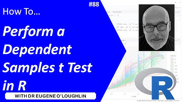 How To... Perform a Dependent Samples t Test in R #88