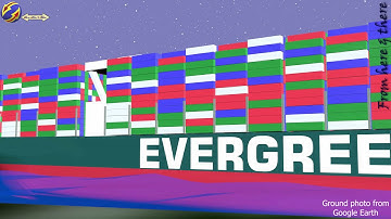 Ever Given simulation, differant angles