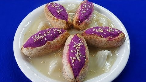 Món Ăn Ngon - BÁNH CHUỐI NƯỚNG KHOAI LANG thơm bùi hấp dẫn
