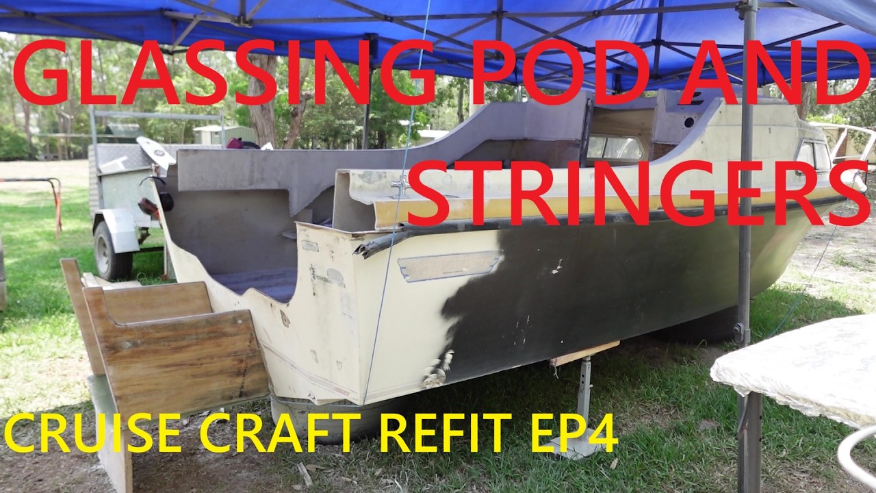 Cruise Craft REBUILD EP4: установка стекловолокна на заказ, изготовление новых стрингеров.