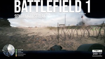 Battlefield 1: I got the sentry kit and used it until the end