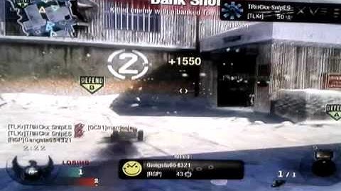 Double tomahawk across map on summit Cod black ops