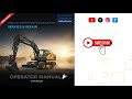 VOLVO EWR170E EXCAVATOR SERVICE REPAIR MANUAL