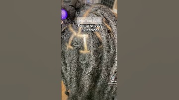 Human Hair Loc Extensions (Permanent install) #naturalhair #locjourney #locs #goddesslocextensions