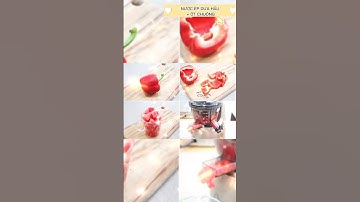 Bạn đã ăn sáng  chưa? Dùng thêm 1 ly nước ép ớt chuông👌 thanh lọc cơ thể #shorts #monngonmoingay