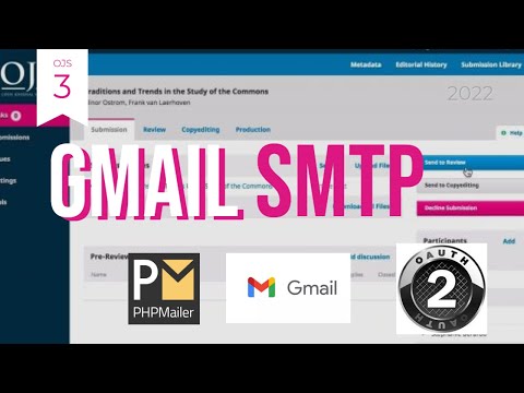 Setting SMTP GMAIL OAuth for OJS 3 June 2022