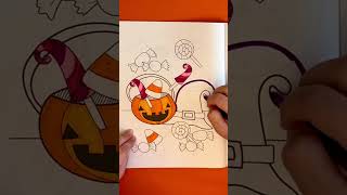 COLOR WITH ME Cute Halloween COLORING BOOK - Trick or Treat