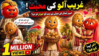 Poor Potato Fell in Love with the Rich Tomato Girl Emotional Village Love Story | 3D Animated Story