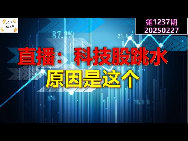 科技股跳水，原因是这个！