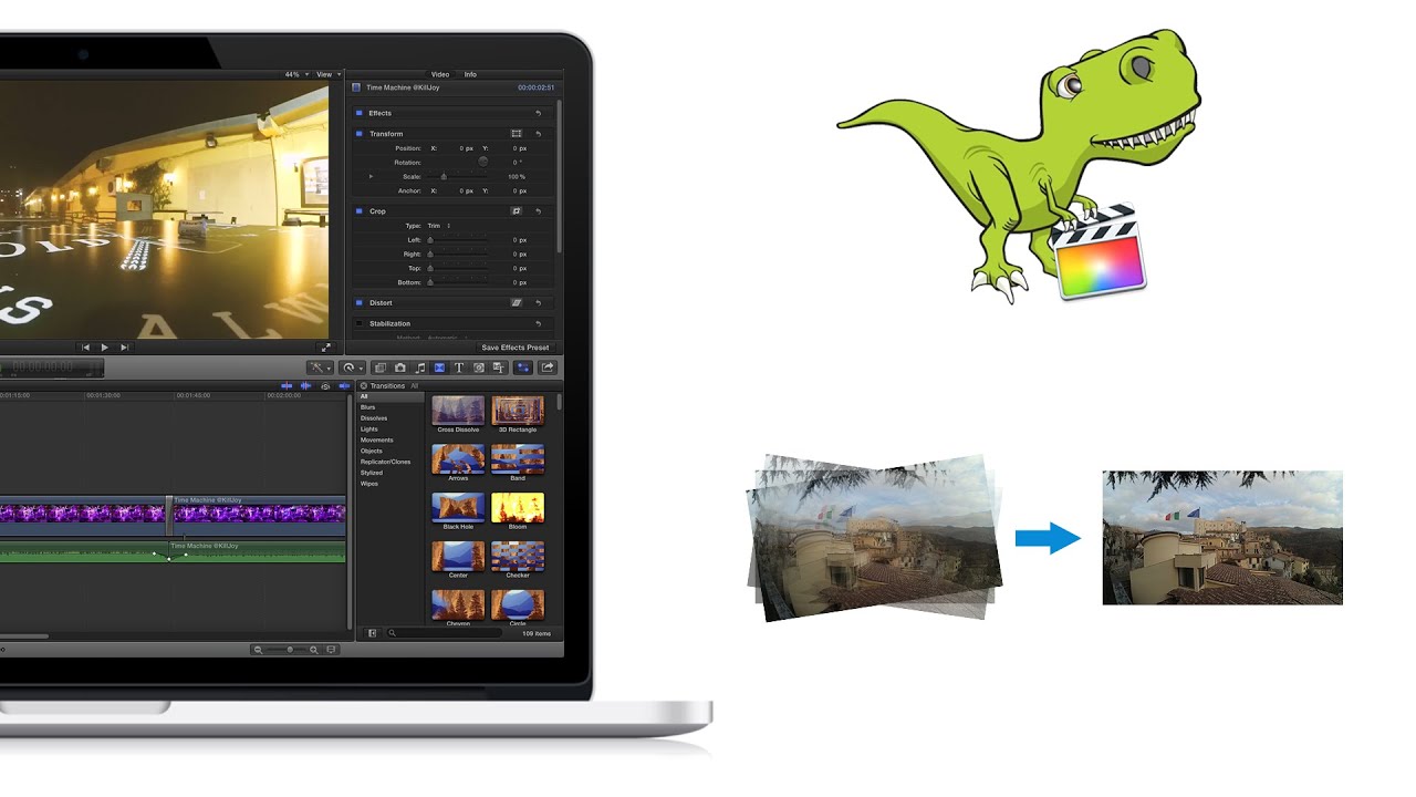 Final Cut Pro X Tutorial - Stabilizzare - YouTube