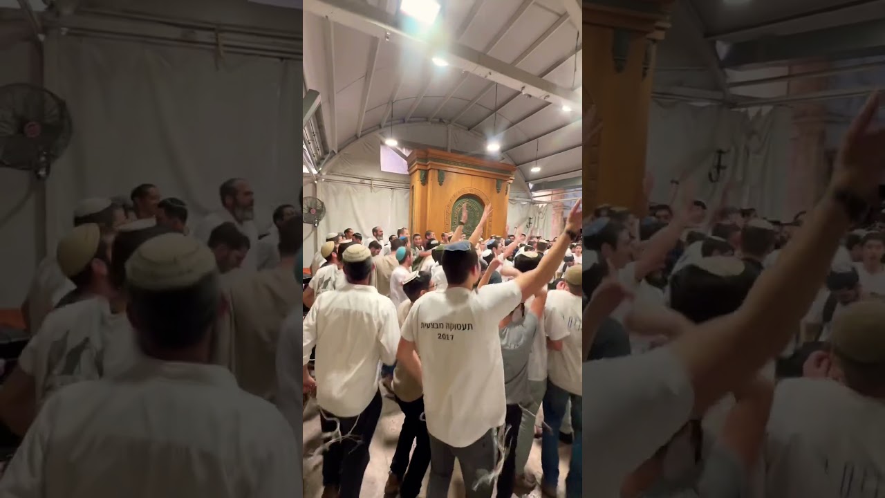 ליהודים הייתה אורה ושמחה | ישיבת שבי חברון בתפילת ראש חודש במערת המכפלה