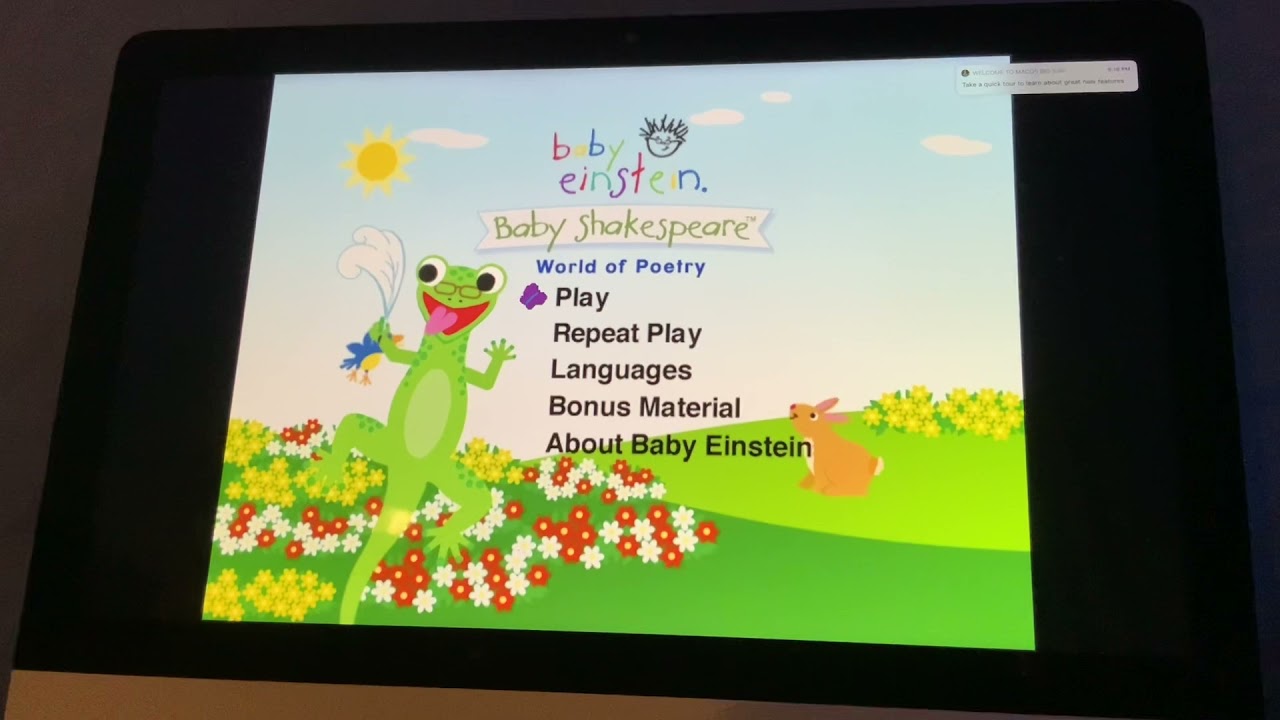 Baby Einstein Baby Shakespeare 07 Dvd Menu Youtube