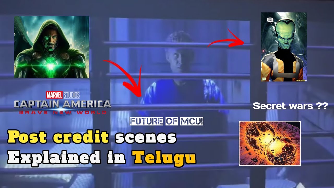 Captain America Brave New World Post credit scene Explained in Telugu ...
