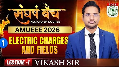Electrostatic for amu btech 2026|electric charges and fields for amueee 2026|amu btech 25 years pyq