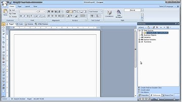 Creating Report in Web with Data From SQL Server - Stimulsoft Reports - [Shot on version 2012.1]