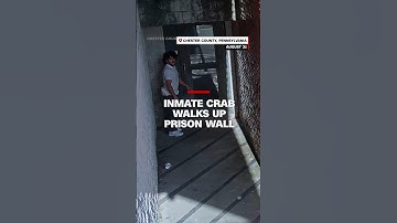 Video shows inmate crab walk walls sideways to escape prison