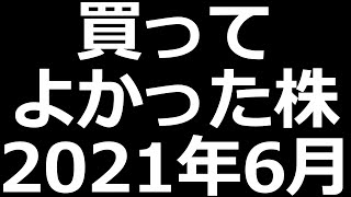 買ってよかった株＆買わなきゃよかった株　2021年6月版