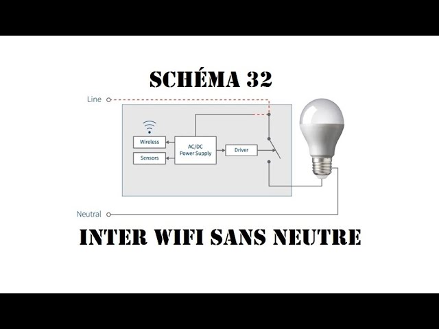 Cyrob : Schéma 31, Interrupteur connecté sans neutre 