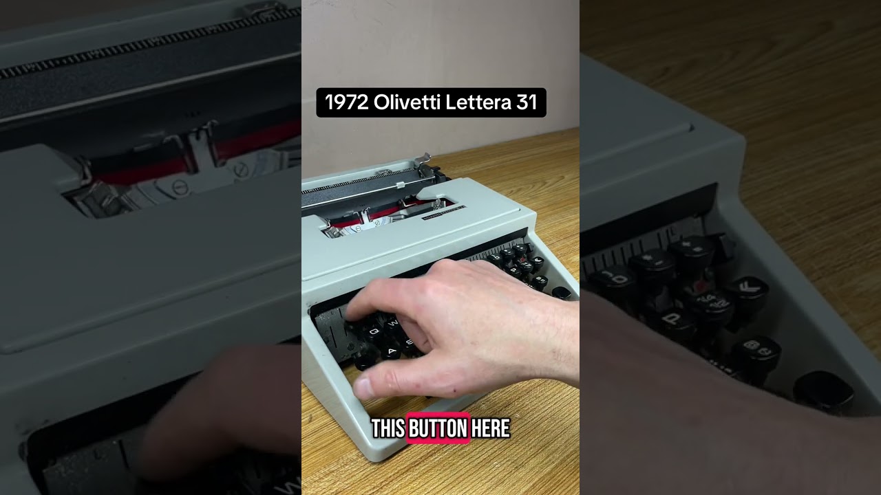 How to use all functions on a 1972 Olivetti Lettera 31 vintage