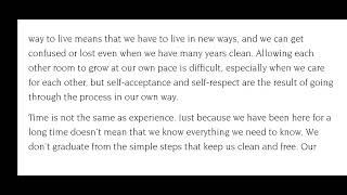 Living Clean Chapter 1 Keys to Freedom