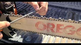 How to file a chainsaw chain!! Throw away your file guides!!
