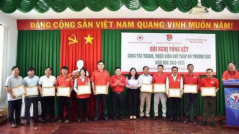Tổng kết công tác thanh, thiếu niên Chữ thập đỏ trường học, năm học 2022-2023