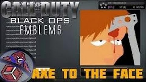 COD Black Ops - Tomahawk To The Face Emblem Tutorial (dpjsc08)