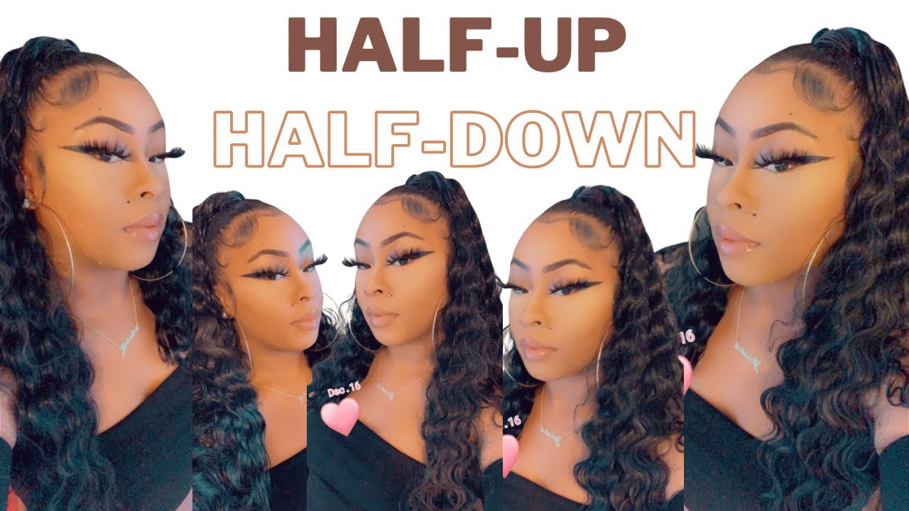 INSTANT HALF UP HALF DOWN HAIRSTYLE IN MINUTES Sensationnel UD 4 YouTube