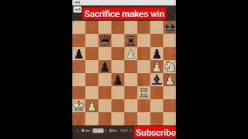 Brilliant sacrifice | Checkmate in 4 moves | #chess #chesscom #gaming #checkmate #game #gameplay