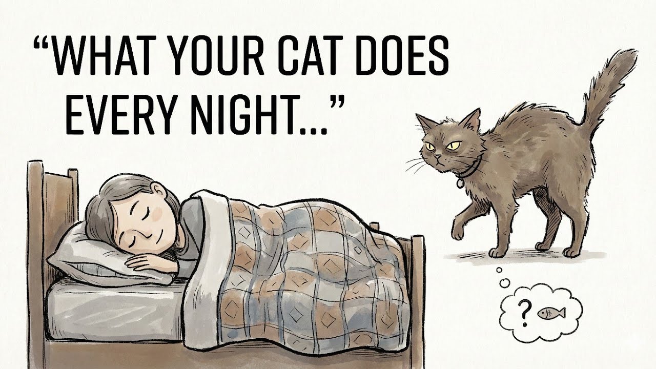 Одна странная вещь, которую ваша кошка делает каждую ночь, пока вы спите (вы будете в шоке!)