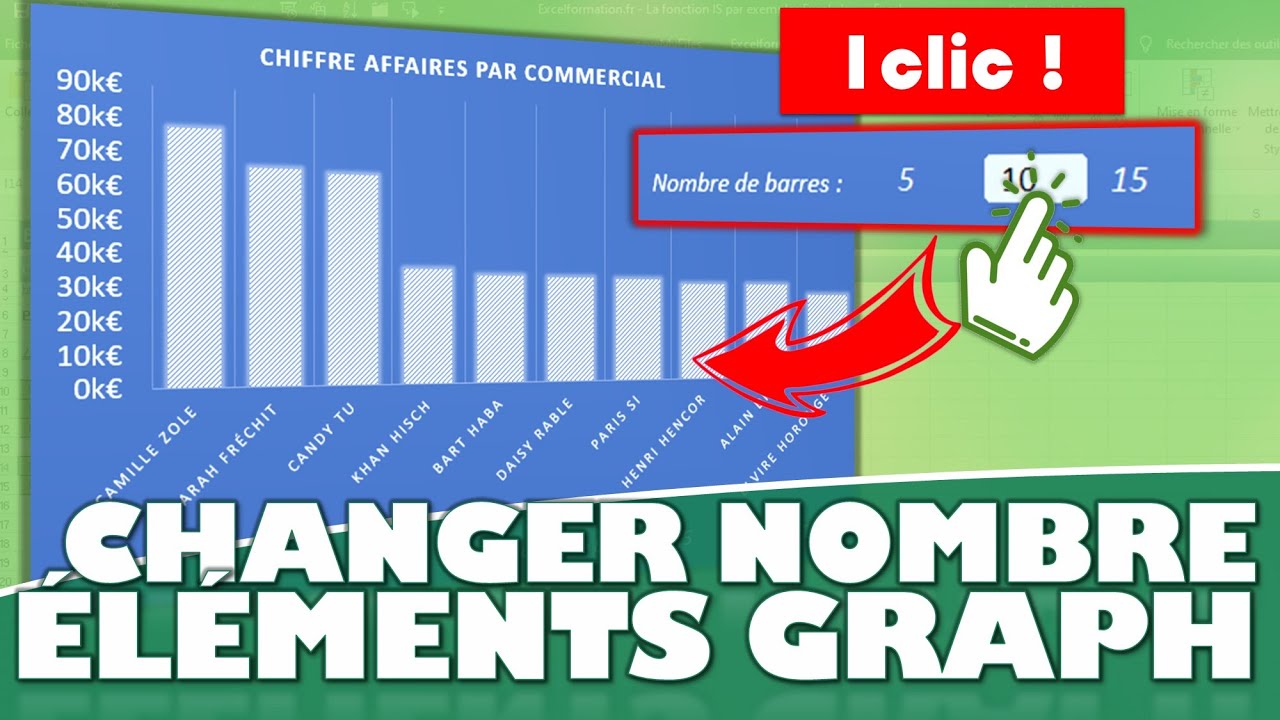 Comment sélectionner le nombre d’éléments à afficher dans un graphique avec les segments sur Excel ?