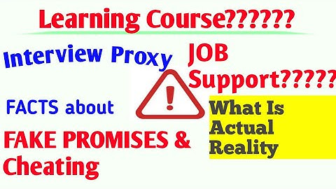 FACTS about Interview Proxy Job support #fake #jobsupport #proxy #interview #cheating #freshers
