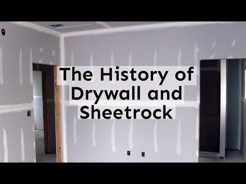 The History of Drywall and Sheetrock