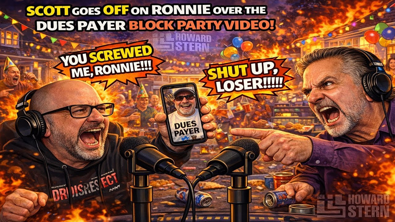 Scott Goes Off on Ronnie Over the Dues Payer Block Party Video!🔥😡 - Show Howard Stern