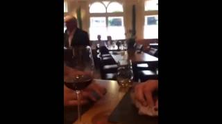 Bernie Ecclestone having lunch