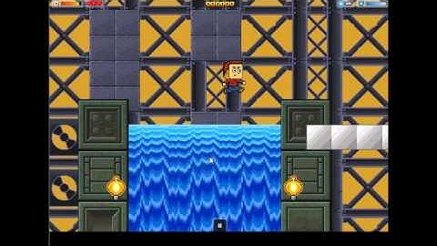 Tech World Demo - Retro Waterfalls and Giant Obstacles - Retro Arcade Game Creator