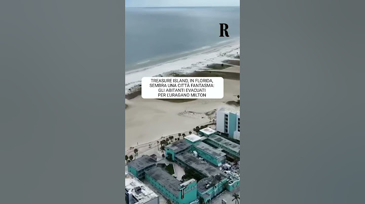 Florida, Treasure Island diventa una città fantasma per l'uragano Milton