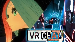 WHAT!.. It's... LATE!👏 NIGHT!👏 VRCHAT! 🤗 🥃 But First, Electronauts than Scuffed BEAT SABER!