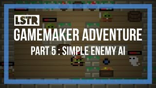 GameMaker Top Down Adventure Part 5 : Simple Enemy AI