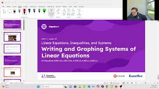 Unit 2 Lesson 12 Writing and Graphing Systems of Linear Equations